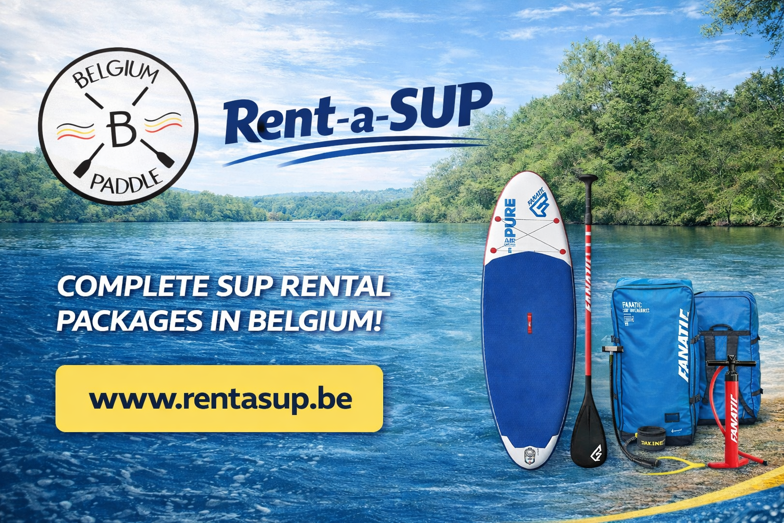 Rent a Sup 1Day - Belgium Paddle
